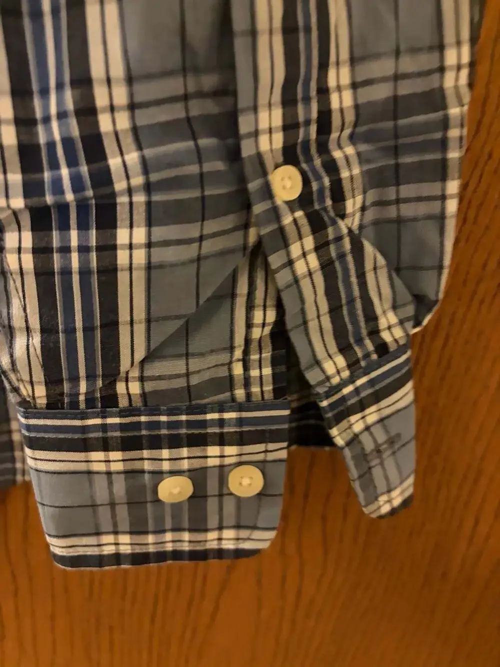 U.S. Polo Assn. Long Sleeve Plaid Button Down Shirt Blue